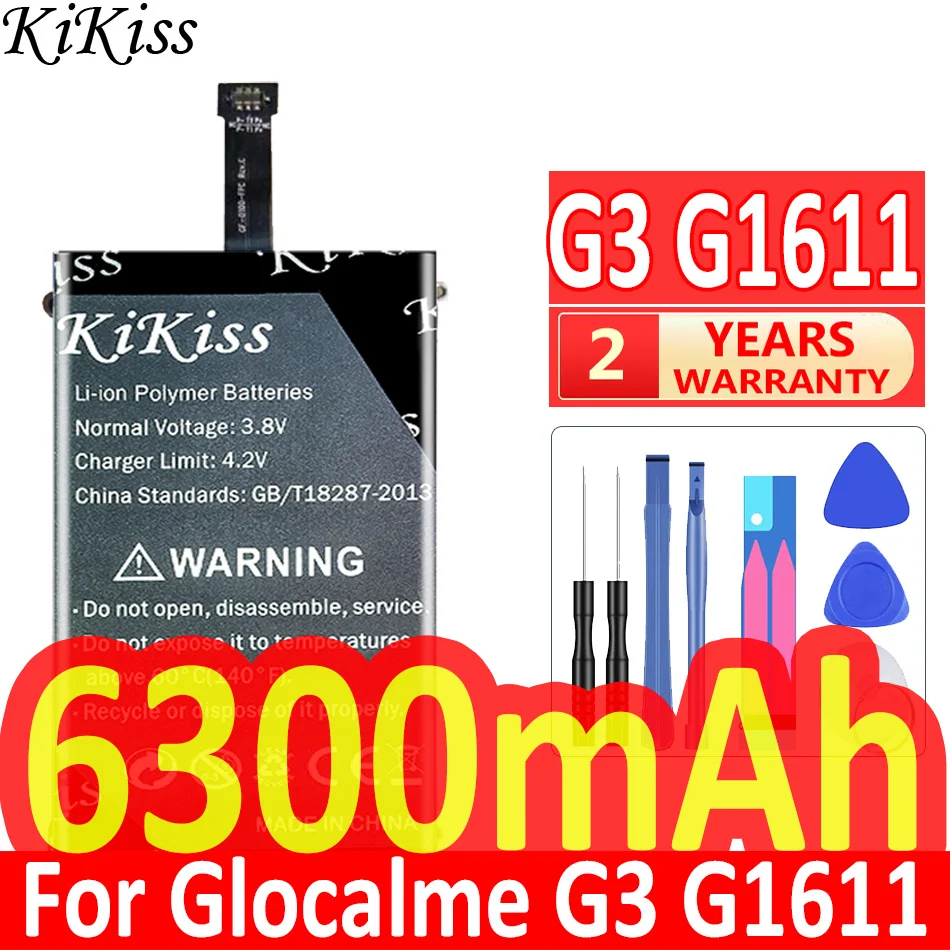 

Мощный аккумулятор KiKiss 6300 мАч для Glocalme G3 G1611