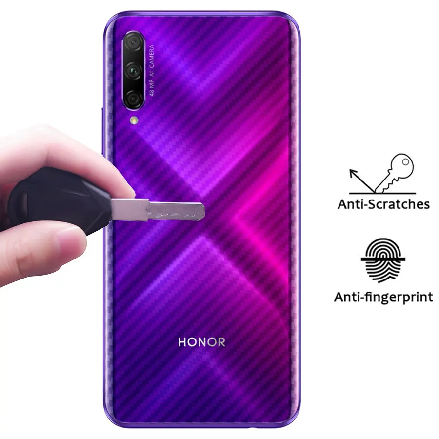 Наклейка с защитой экрана из углеродного волокна задняя крышка пленка для huawei Honor