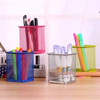 pencil case pencil holder office desk metal mesh pen stand pencil stationery holder desk organizer stand storage