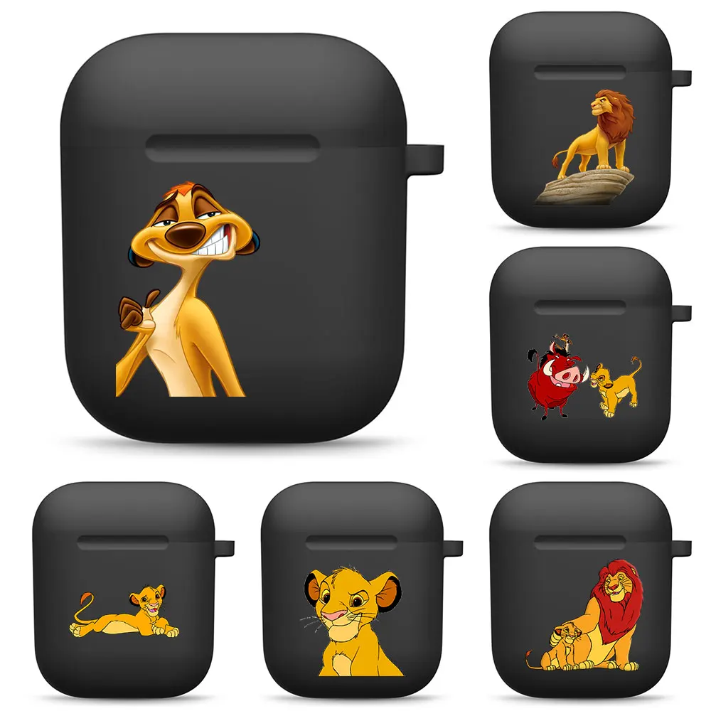 

Disney The Lion King Silicone Cases For Apple Airpods 1/2 Protective Bluetooth Wireless Earphone Cover Charging Box Bags