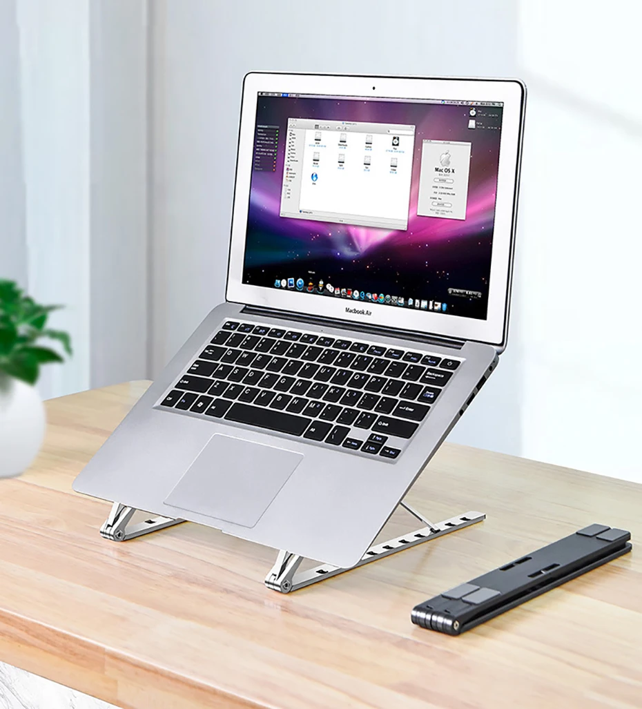 

Portable Laptop Stand For Macbook Pro Air X Style Adjustable Foldable Aluminum Desktop Notebook Holder Desk Rack 7-15 Inch