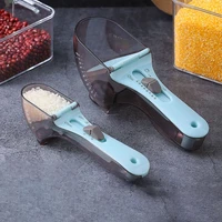 adjustable measuring spoons with scale creative measuring scoops milk powder coffee measuring spoon kitchen measuring tools