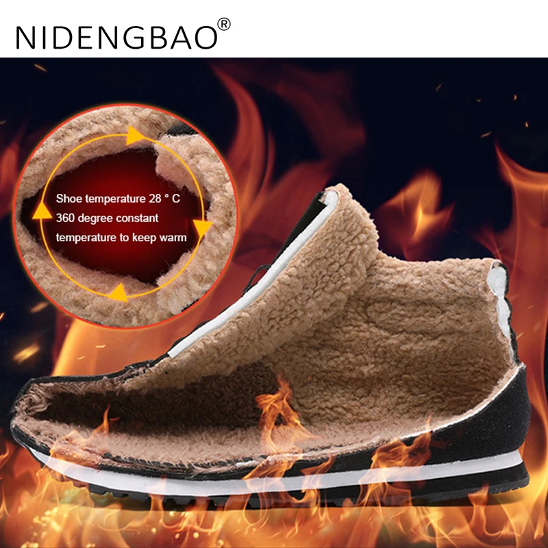 Обувь унисекс Женская и мужская зимняя обувь Мужские кожаные зимние ботинки для