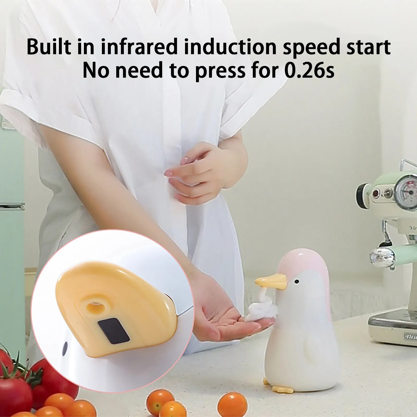 

Automatic Induction Squeezing Hand Washing Foam Machine Induction Soap Dispenser Bottle Touchless Sensor Hand Washer Hand