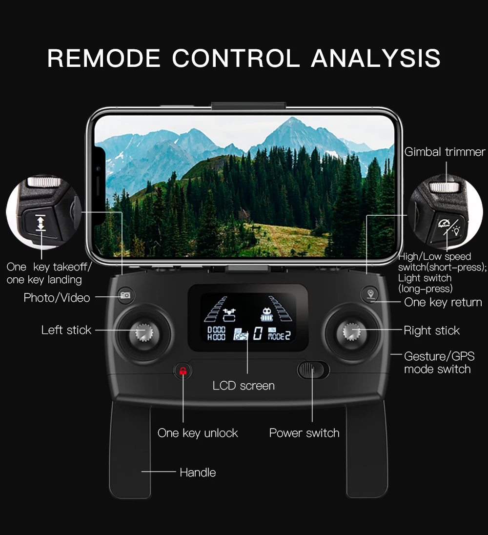 B4W gps Дрон бесщеточный складной Радиоуправляемый Дрон 5G Wifi Fpv с камерой 4K антивибрационный оптический поток Радиоуправляемый квадрокоптер вертолет