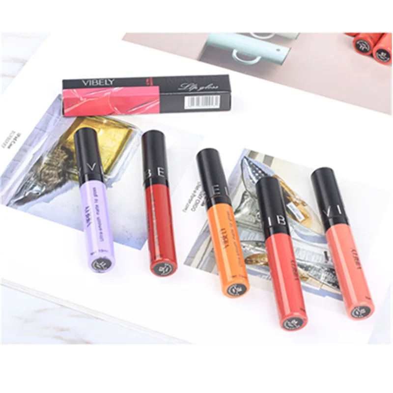 Матовая губная помада 28 цветов водостойкая жидкий блеск для губ сексуальный