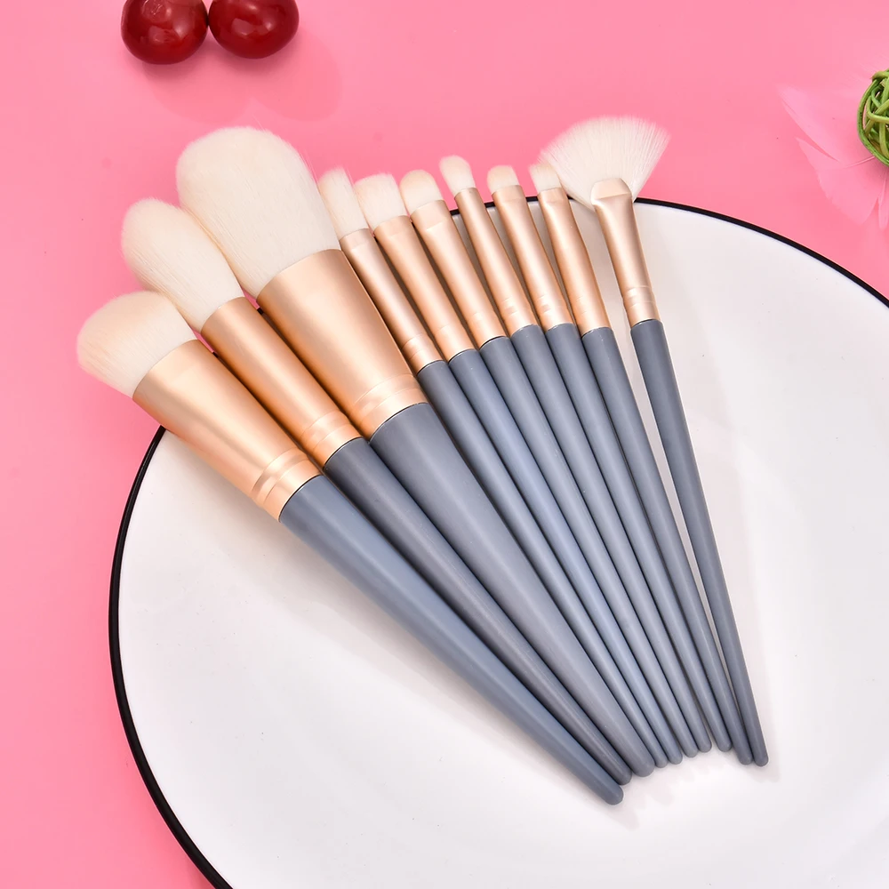 Набор профессиональных кистей для макияжа начинающих 10 шт./компл. кисти пудры