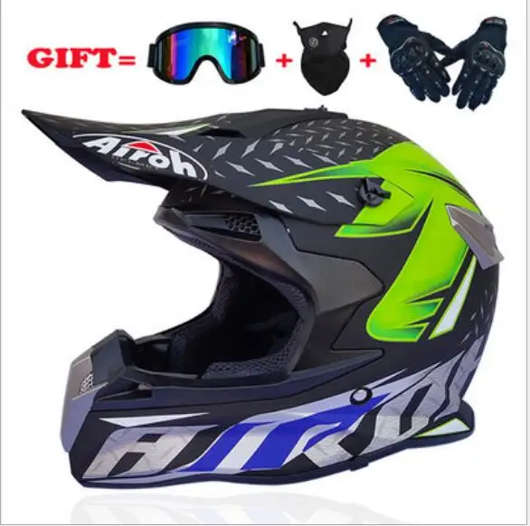 

Motorcycle Off Road Dirt Bike Children Motocross Racing Helmet Downhill Mountain Unisex Suitable For Kid DOT Full Face