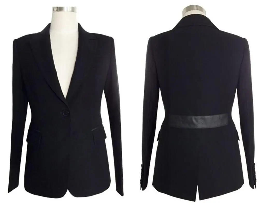 Красивые черные женские брючные костюмы офисный комплект из 2 предметов женский