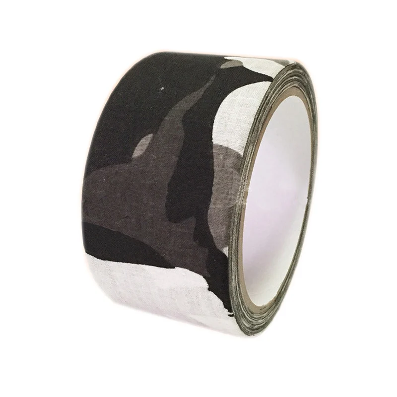 Black And White 5 м канал наружная камуфляжная обертка винтовка ружье охотничья водонепроницаемая клейкая камуфляжная невидимая лента бинт 0,05 м x 5 м/2 дюйма x 196 дюйма - Цвет: Black And White
