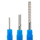 Концевая фреза с зубьями кукурузы, 5 шт., 3,175, 4, 6, 8, 10 мм, фрезерный станок с ЧПУ, фреза для печатной платы, резак на HDF, стекловолокно