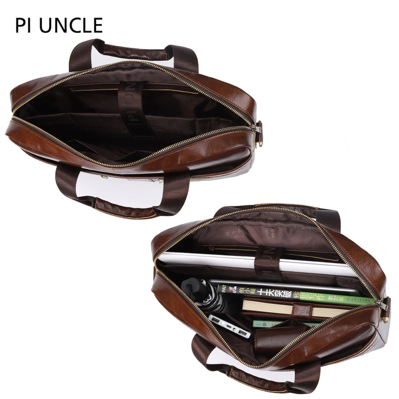 Для Мужчин's Портфели документ мужчин ts Сумки ноутбук коричневый для большой 14