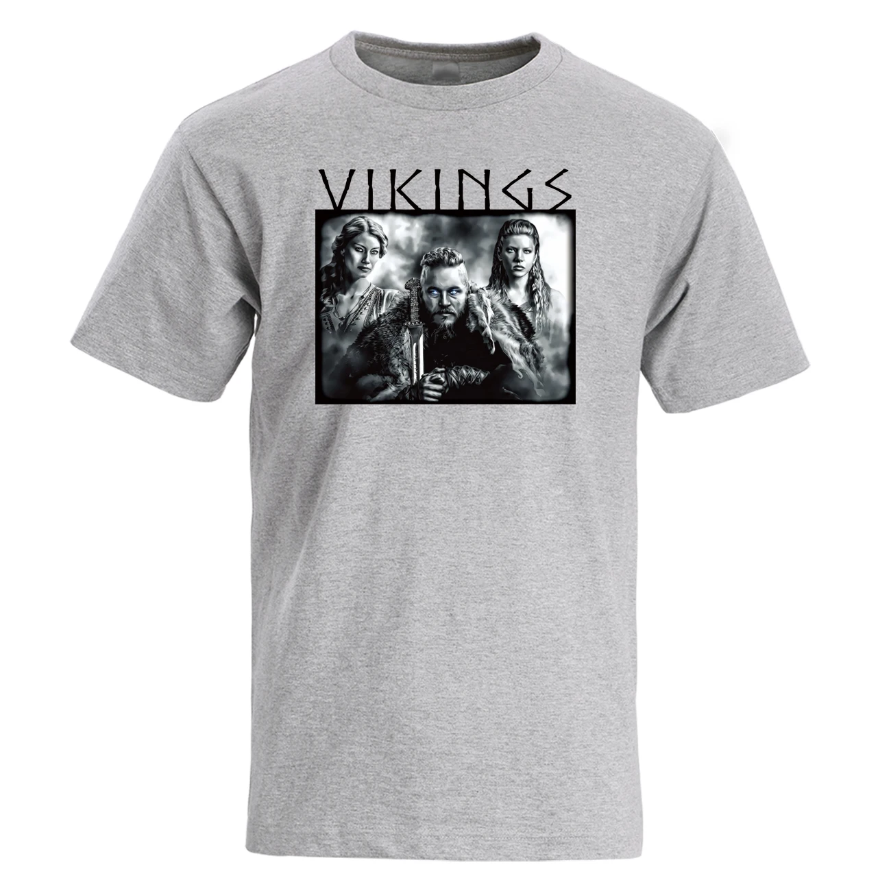 ТВ шоу один Викинги Футболка мужская 2019 Летняя Повседневная 100% хлопок высокое