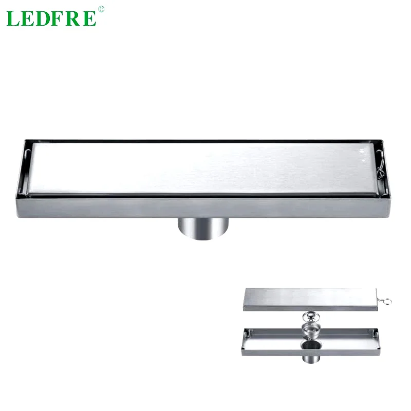 LEDFRE 304 Невидимый длинный дренажный квадратный Слив для ванной комнаты из