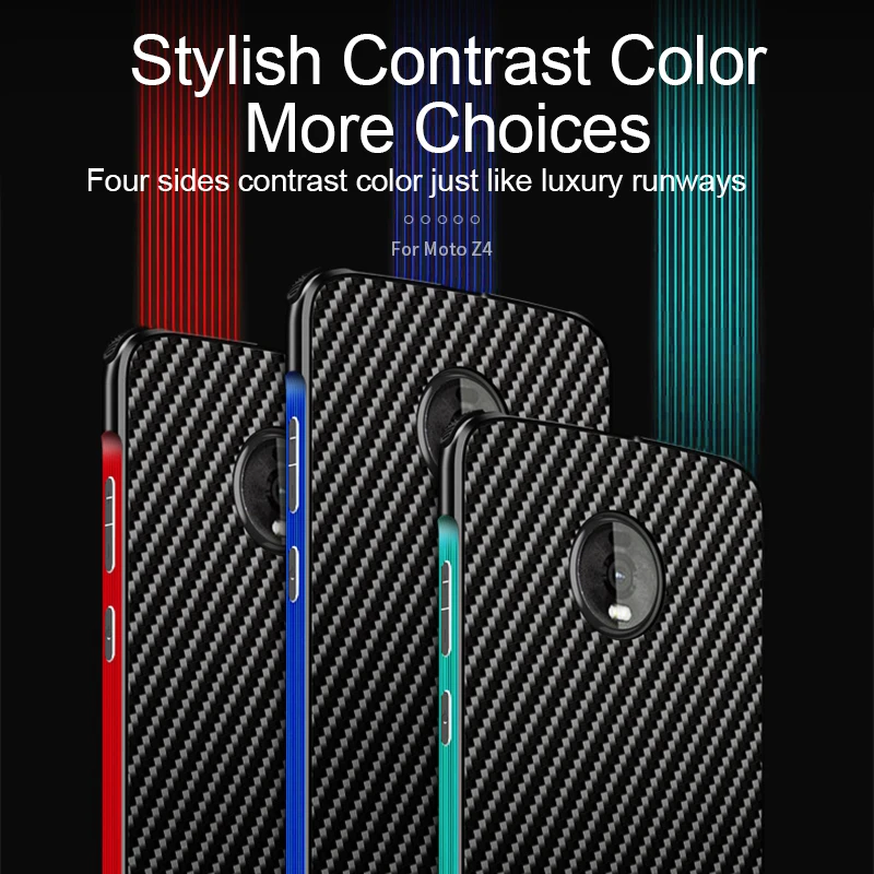 for Motoaola Moto Z4 Case LUPHIE Metal Frame Bumper Aluminum Alloy Protection Cover Military-Grade Armor Carbon Fiber | Мобильные