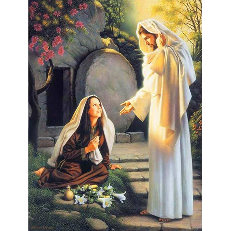 

Алмазная 5D картина «сделай сам», полноразмерная/круглая мозаика с Иисусом, вышивка крестиком, картина из страз, домашний декор