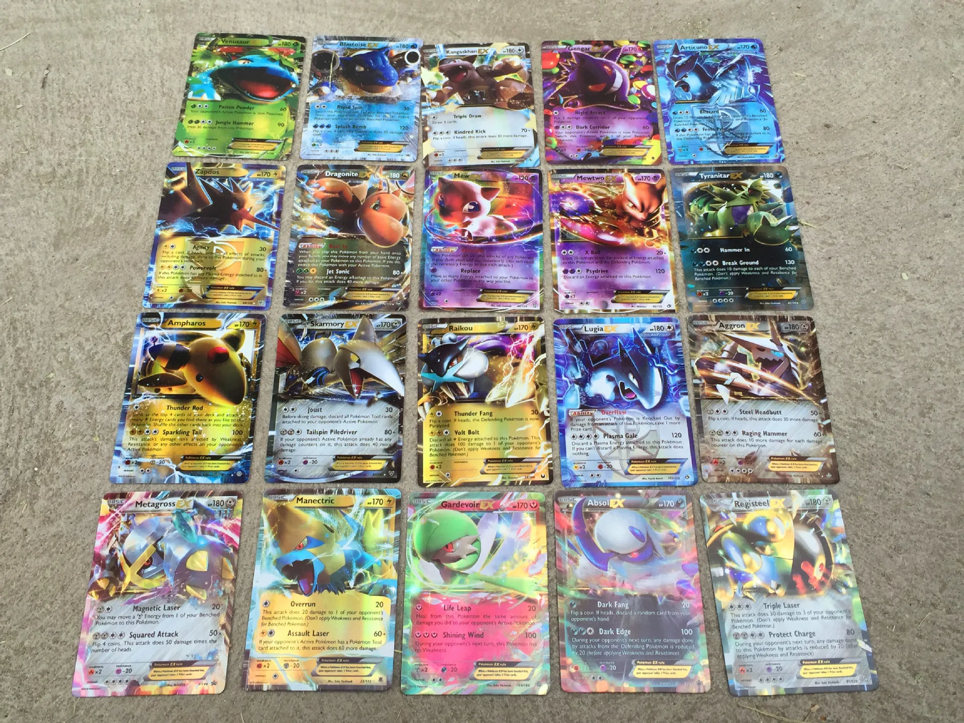 100PCS pokemon card MEGA Flash Card EX игровая коллекция карт подарки для детей|Коллекционные