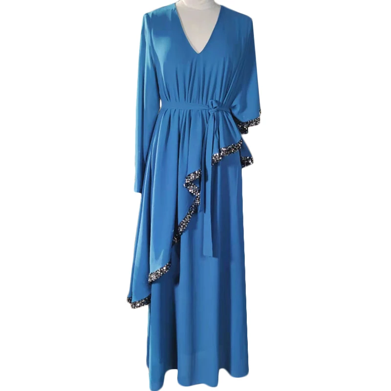 

Eid Mubarak Muslim Fashion Hijab Long Dress Kaftan Vestido De Mujer Robe Longue Femme Abaya Dubai Turkey Islam Dresses For Women
