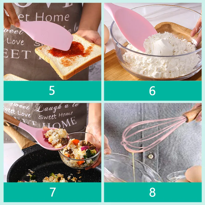 Силиконовая кухонная утварь премиум класса устойчивая к высоким температурам