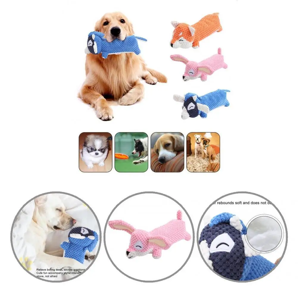 

3 Colors Funny Waterproof Layer Inside Pet Toys Animal Shape Dog Toys Unbreakable for Puppy Breed
