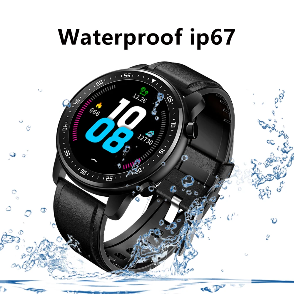 S02 Смарт часы HD сенсорный пульсометр кровяное давление кислород IP67