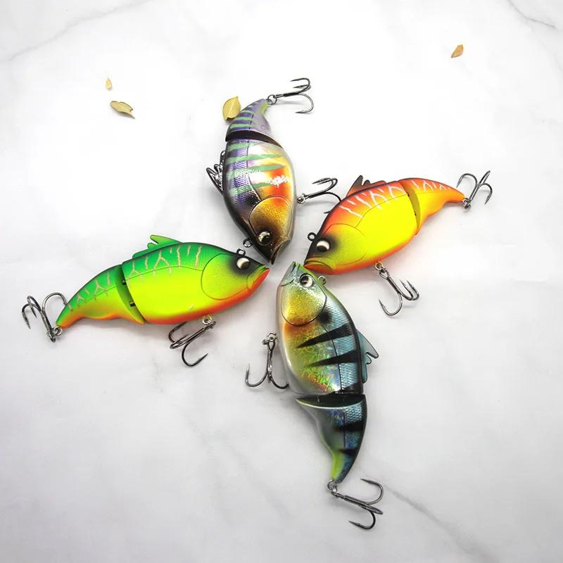 Vatalion Sinking VIB Fishing Lure 120mm/43g Crankbait Artificial Hard Bait Jointed Swimbait Vibration Wobblers Pike Bass Fishing