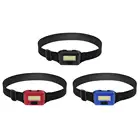 Водонепроницаемый светодиодный фонарик COB с 3 режимами, уличный фонарь, налобный фонарь для исследований и рыбалки