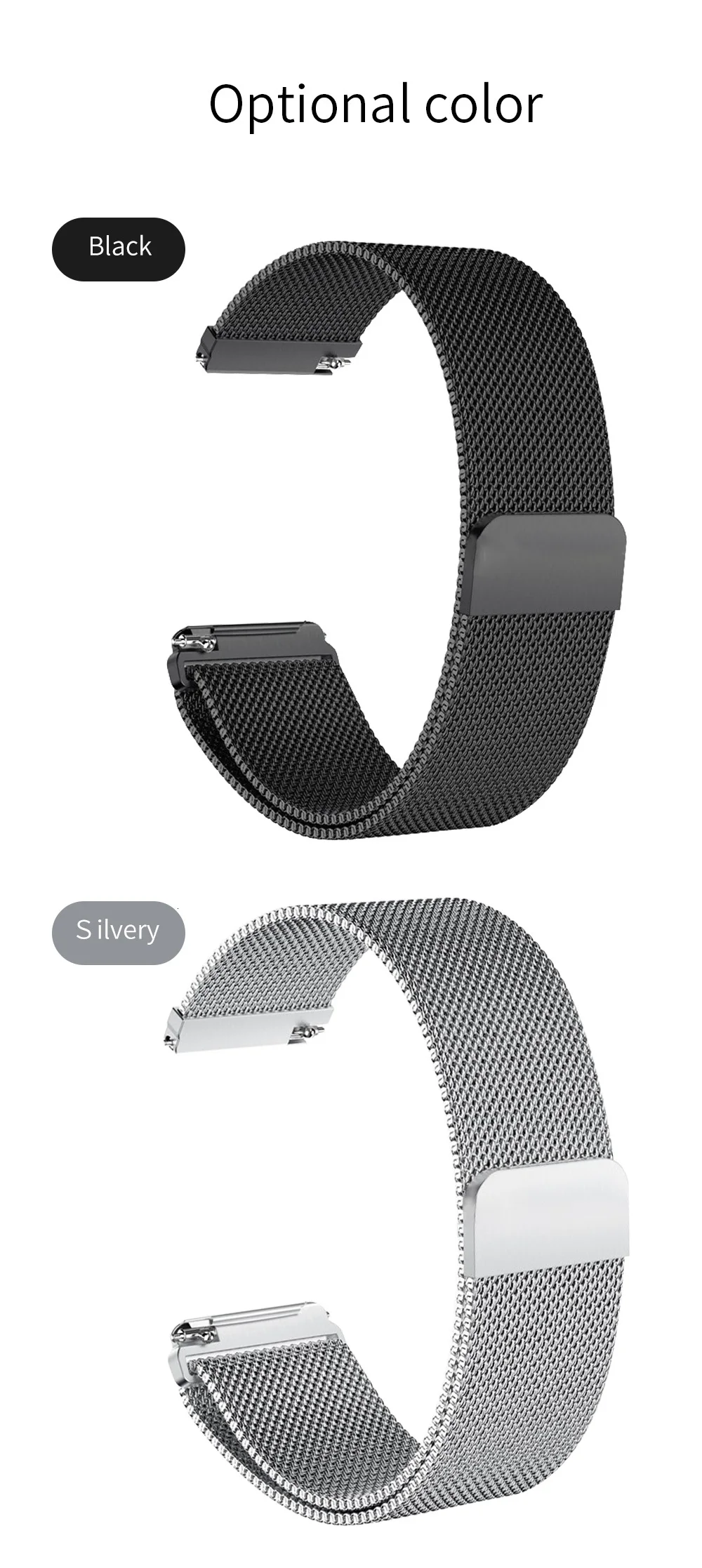 Lenovo Watch x/x plus 20 мм Миланский сменный металлический ремешок