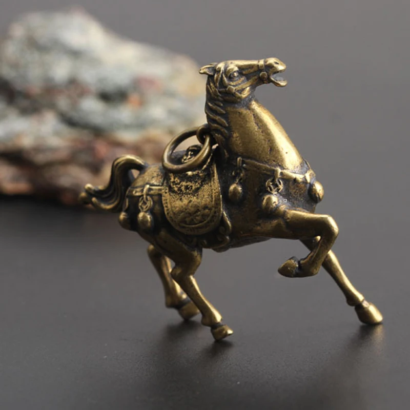 

Race Horse Statue Ornament Figurine Miniature Traditional Animal Display Decor