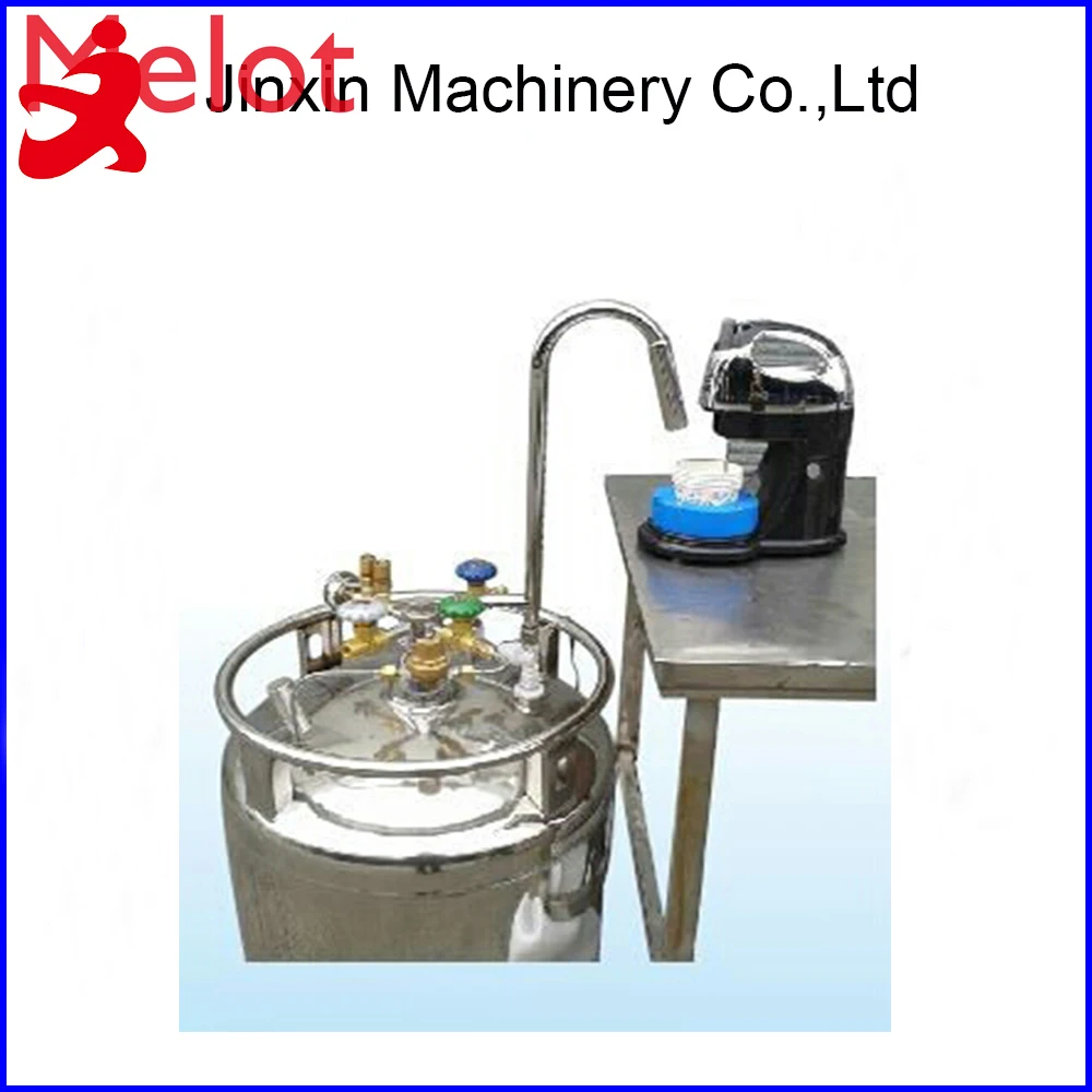 

hot sale popular liquid nitrogen tank for dragon breath ice cream balls 10 liters