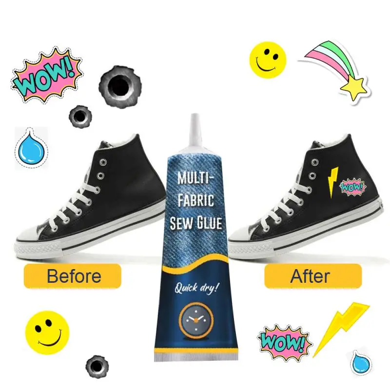 Клей для ремонта одежды из ПВХ безопасный жидкий клей шитья быстросохнущий не