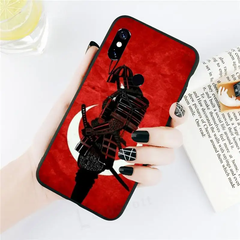 

Japanese samurai Anime pattern Phone Case For Xiaomi Redmi note 7 8 9 t k30 max3 9 s 10 pro lite