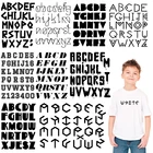 Английский алфавит, разные детали одежды, нашивки для одежды, самодельные наклейки на ткани, термонаклейки