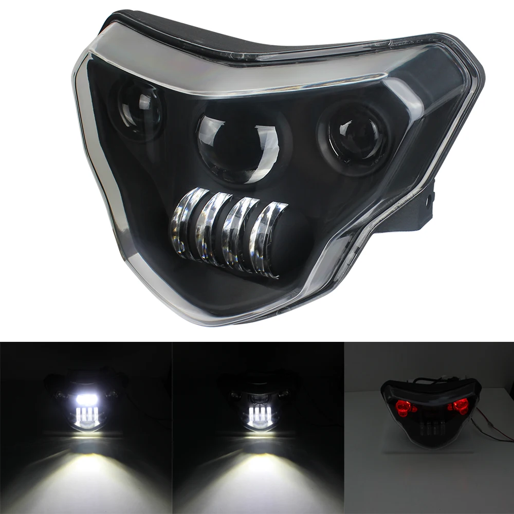 

Светодиодные фары для мотоциклов BMW G310GS G310R G 310 GS R 310GS, фары для мотоциклов с полным комплектом дьявольских глаз в сборе
