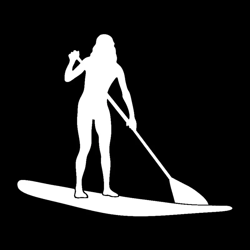 

Vinyl Car stickers Decals Motorcycle Accessories Car-Window Decorative Goods PVC 15cmx13cm Funny stand up paddlers