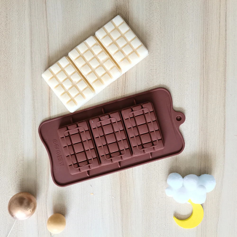 

Новая силиконовая форма для шоколада 3 Инструменты для выпечки вафель антипригарная силиконовая форма для торта желе конфеты 3D формы «сдел...