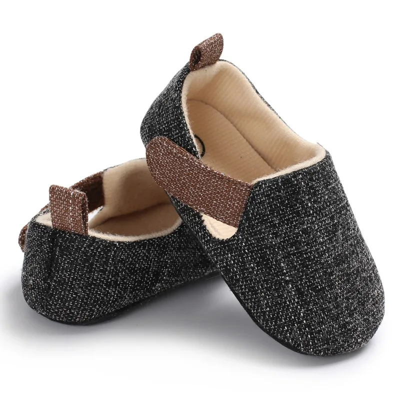 Модная обувь Bobys Sapatos темно-синего и серого цвета для маленьких мальчиков Милая