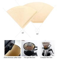 100pcs v shaped coffee filters natural unbleached powder drip disposable paper coffee filters natural unbleached powder drip dis