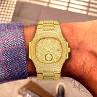 relogio masculino missfox wrist watches men 2019 top brand luxury golden chronograph men watches gold big male wristwatch man