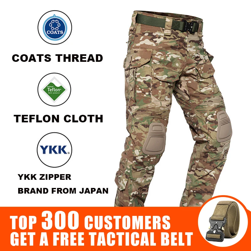 Tactical Pants G3 Multicam Camouflage Ghillie Uniform Hunting Clothes Sniper Birdwatch Outdoor Combat Airsoft Paintball Apparel