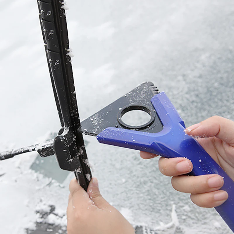 Многофункциональный скребок для снега на лобовое стекло автомобиля лед снег