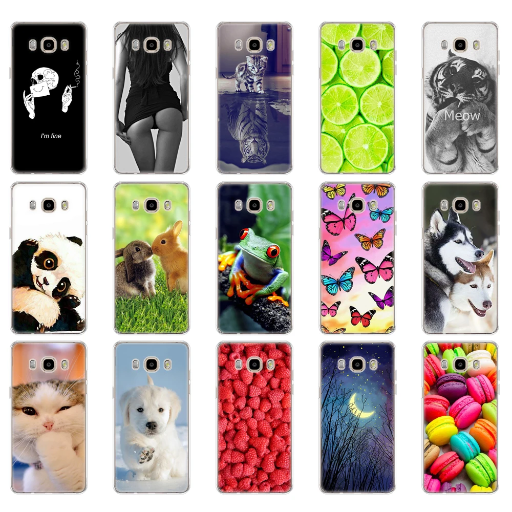 Soft TPU silicon Case FOR Samsung Galaxy J7 2016 Case J710 J710F Cover FOR Samsung J7 2016 Case shell