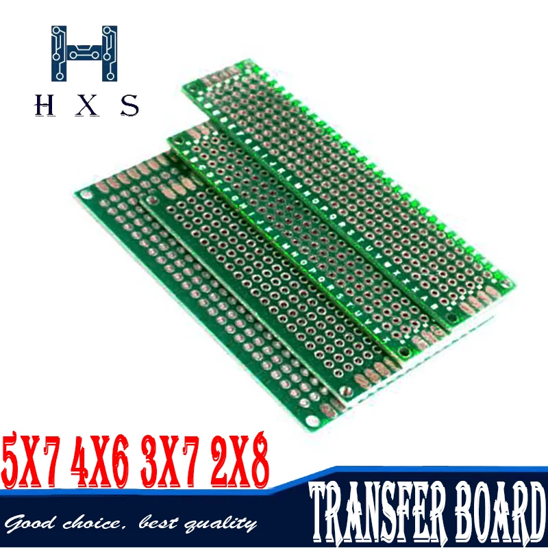 4 шт 5x7 4x6 3x7 2x8 см 5*7 4*6 3*7 2*8 двухсторонний медный Прототип pcb универсальная плата для