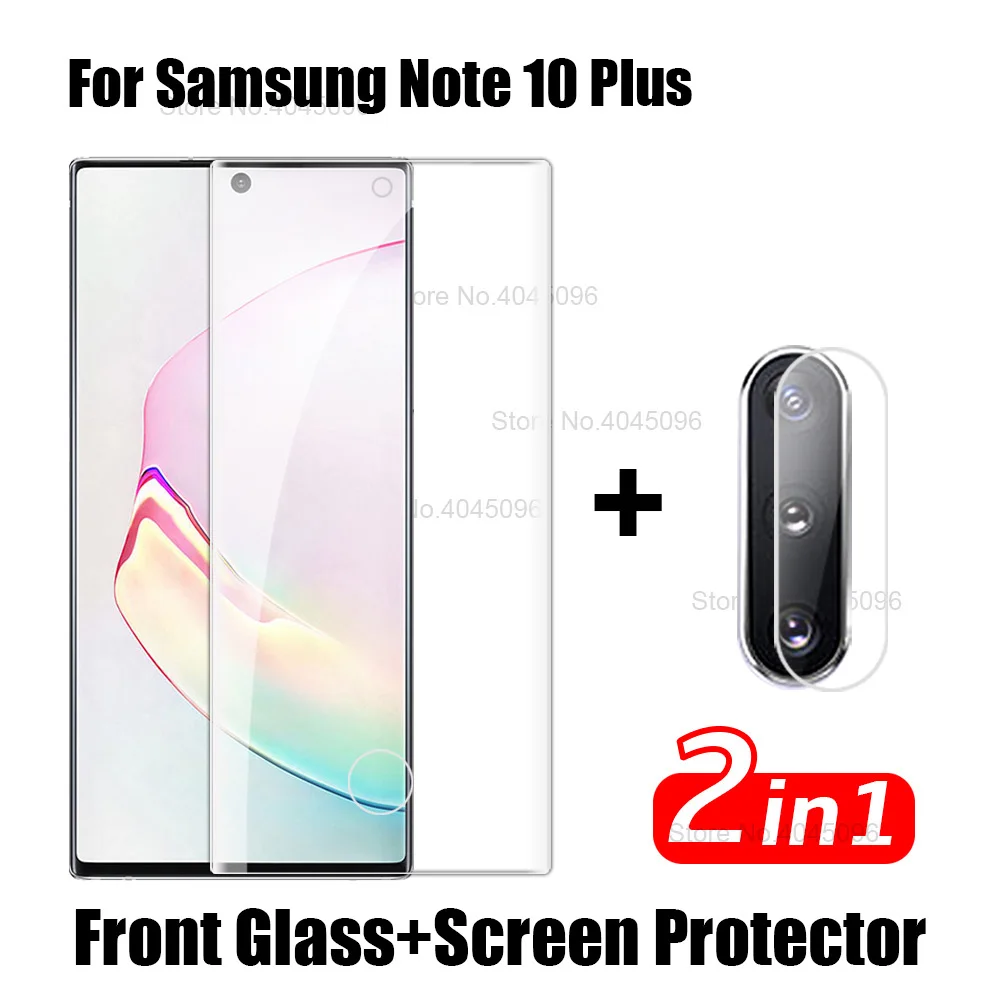 NOTE10 Plus Clear 15D стекло камеры для samsung Galaxy Note 10 Plus закаленное стекло экрана протектор на для samsung Note10 Pro не 10 Plus стеклянная пленка - Цвет: NOTE10 Plus Clear