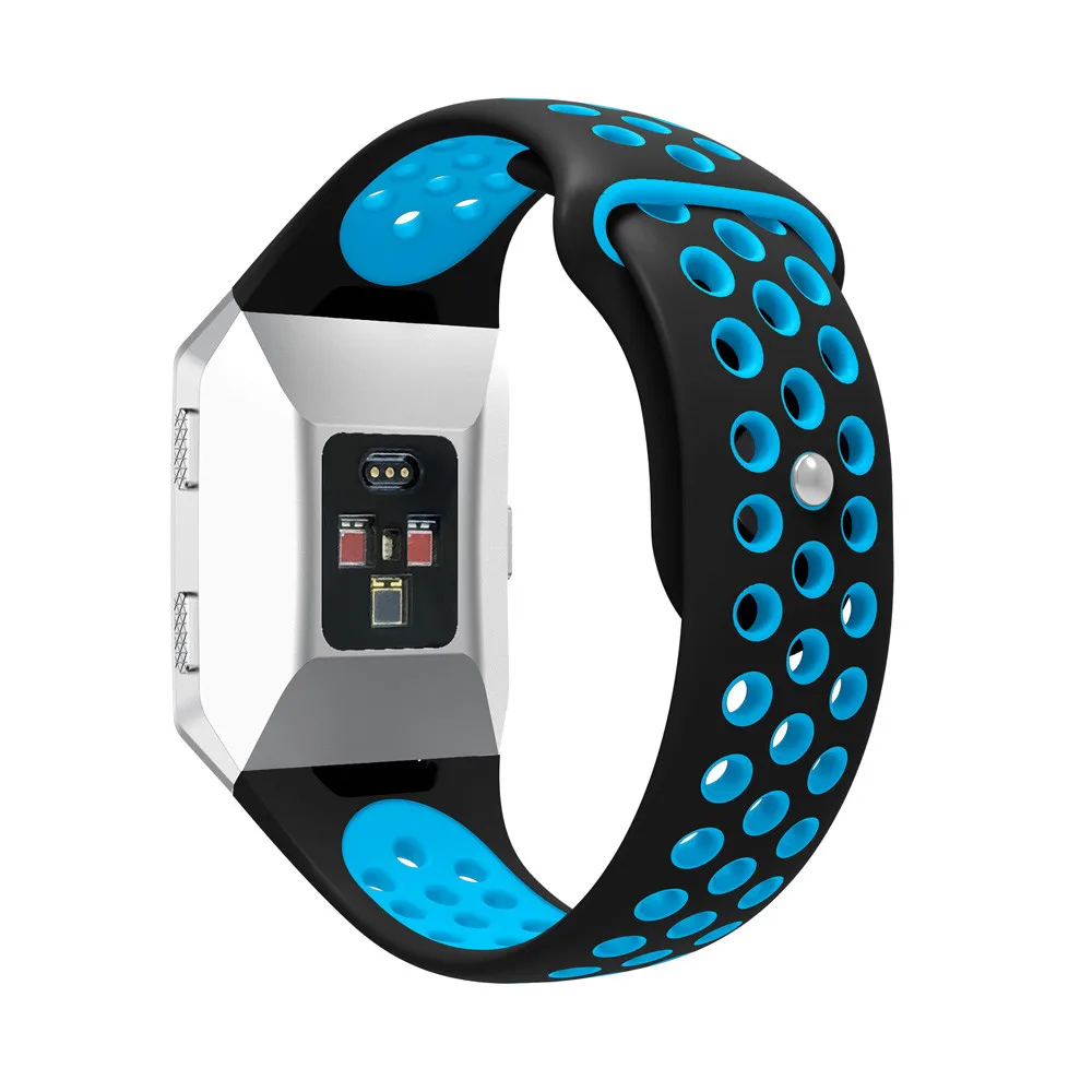 Apple Watch Band модный двухцветный спортивный силиконовый браслет ремешок для Fitbit Ionic длина ремешка 225 мм ремень для часов