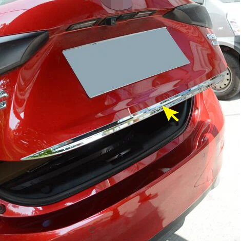Для Mazda 3 Axela Sedan 2014-2018 задняя багажная дверь из нержавеющей стали отделочная лента
