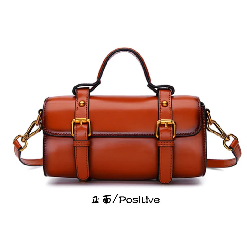 

P3050 Realetro Women's bag shoulder bag for women Messenger handbags 2020 New leather diagonal bag Top layer cowhide fashion bag