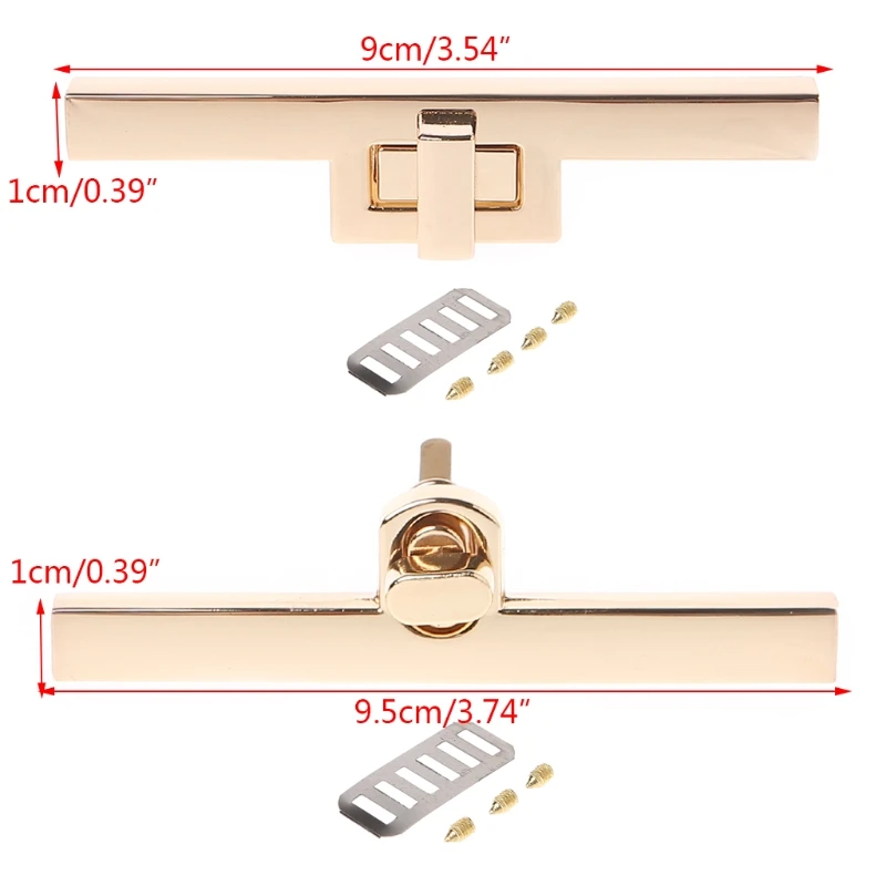 

New Metal Clasp Turn Locks Twist Lock for DIY Handbag Craft Bag Purse Hardware