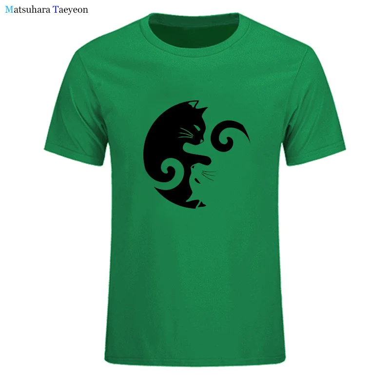

100% Cotton Top Quality Cat Print Mens T Shirt Casual O-neck Fashion Short Sleeve Tshirt Summer Cool Streetwear T Shirt for Men