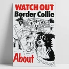 Постер 20*30 см в стиле ретро с изображением границы, собаки колли, винтажной АЗС-станции, магазина гаража, мужской пещеры, металлическая жестяная вывеска, настенный постер с художественным рисунком